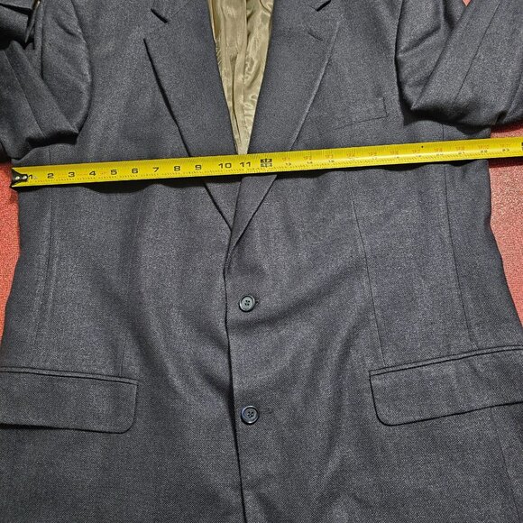 Brooks Brothers Blazer Silk Linen Wool Blend 2 Button Navy Blue Men Size 44L - Picture 7 of 14